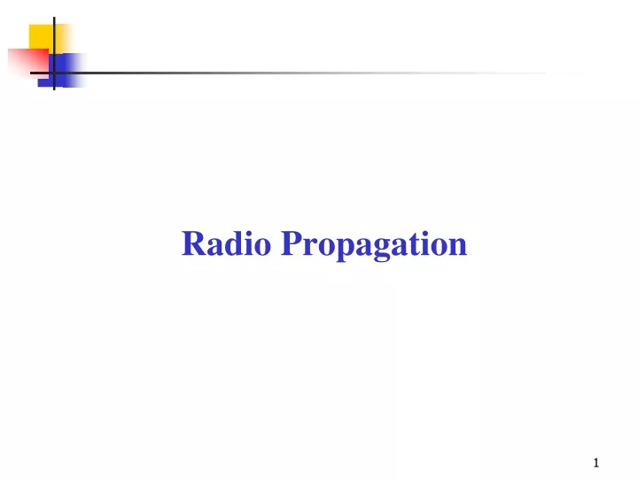 radio propagation