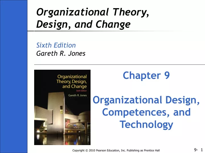 organizational theory design and change sixth