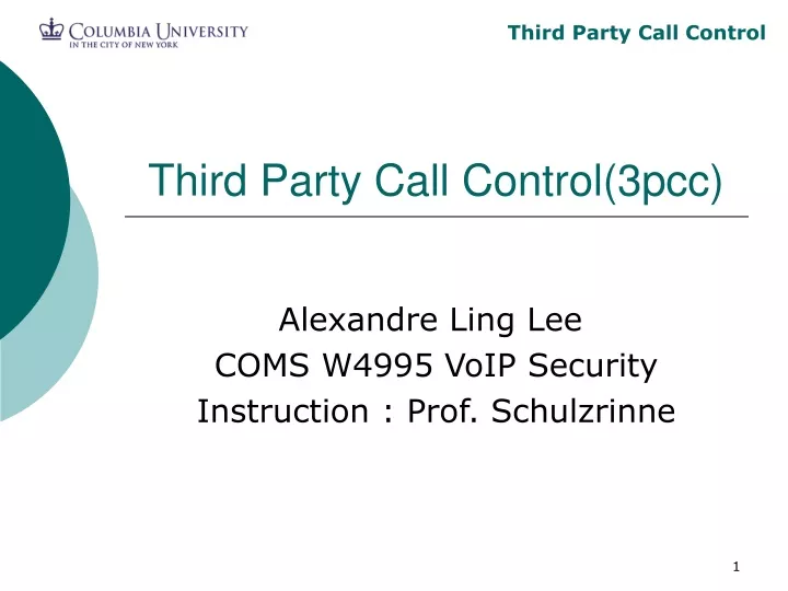 third party call control 3pcc