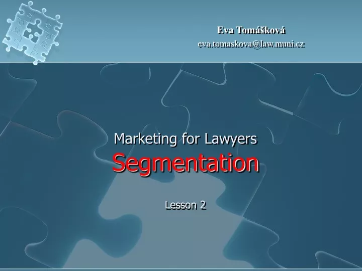 marketing for lawyers segmentation lesson 2