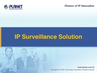 IP Surveillance Solution