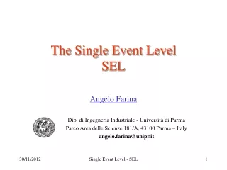 The Single Event Level  SEL