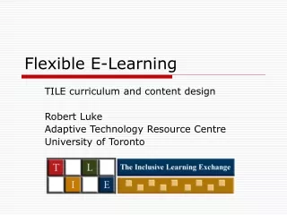 Flexible E-Learning