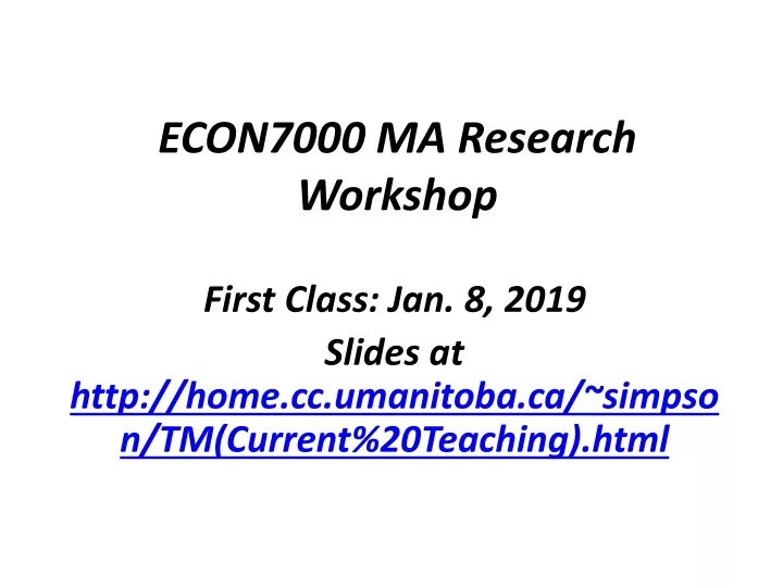 econ7000 ma research workshop