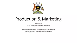 Production &amp; Marketing