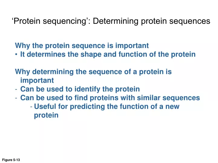 protein sequencing determining protein sequences