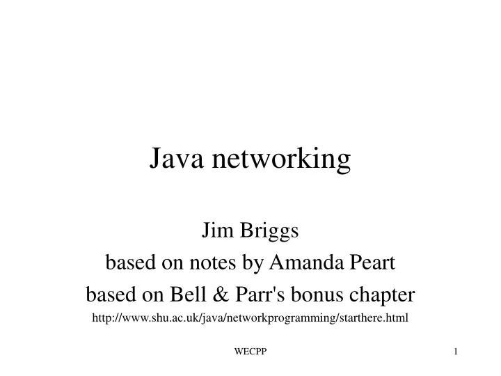 java networking