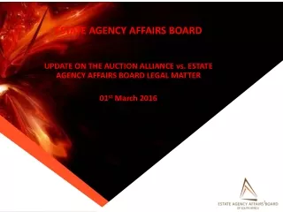 ESTATE AGENCY AFFAIRS BOARD