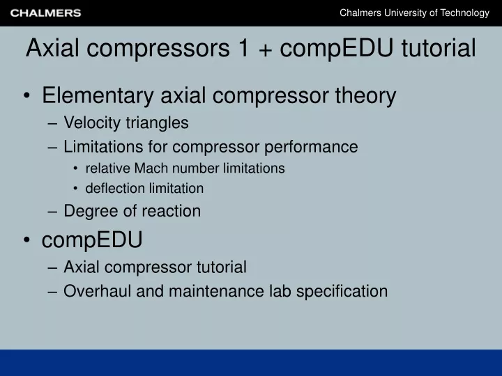 axial compressors 1 compedu tutorial