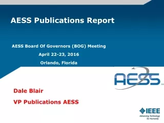 AESS Publications Report
