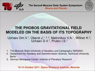 The Moscow State University of Geodesy and Cartography (MIIGAiK)