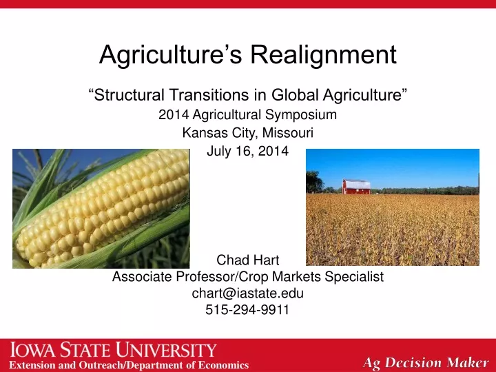 agriculture s realignment