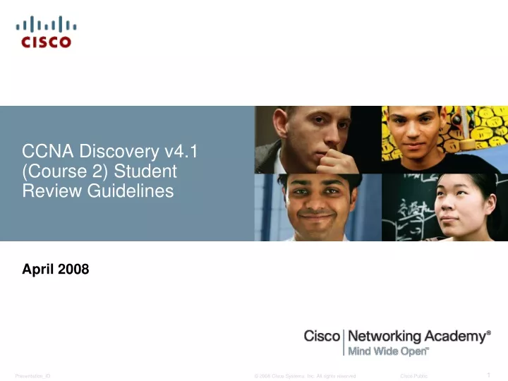 ccna discovery v4 1 course 2 student review guidelines