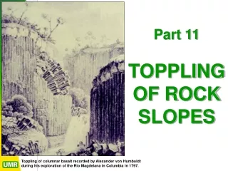 Part 11 TOPPLING OF ROCK SLOPES