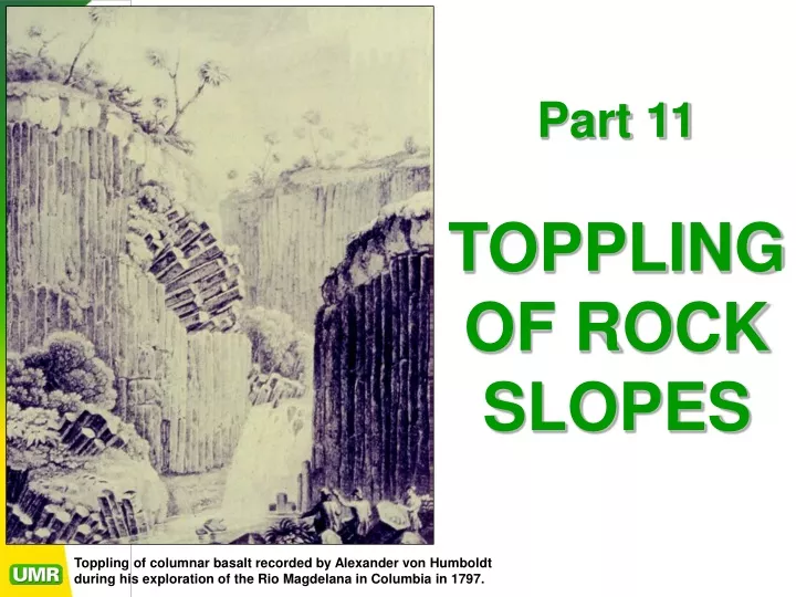 part 11 toppling of rock slopes