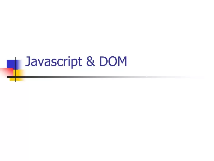 javascript dom