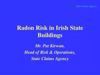 Radon  R isk in Irish State Buildings
