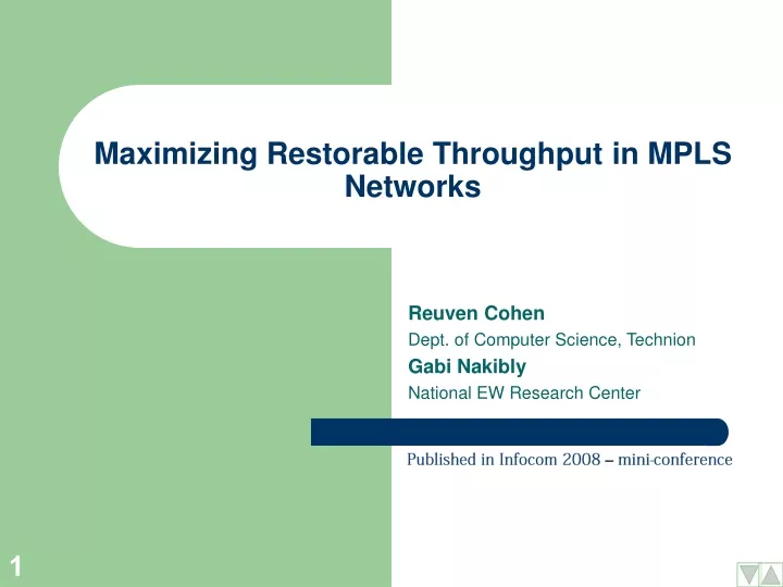maximizing restorable throughput in mpls networks