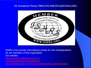 ISHRS is the premier international society for hair transplantation-