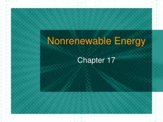 Nonrenewable Energy