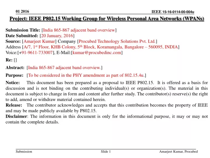 project ieee p802 15 working group for wireless