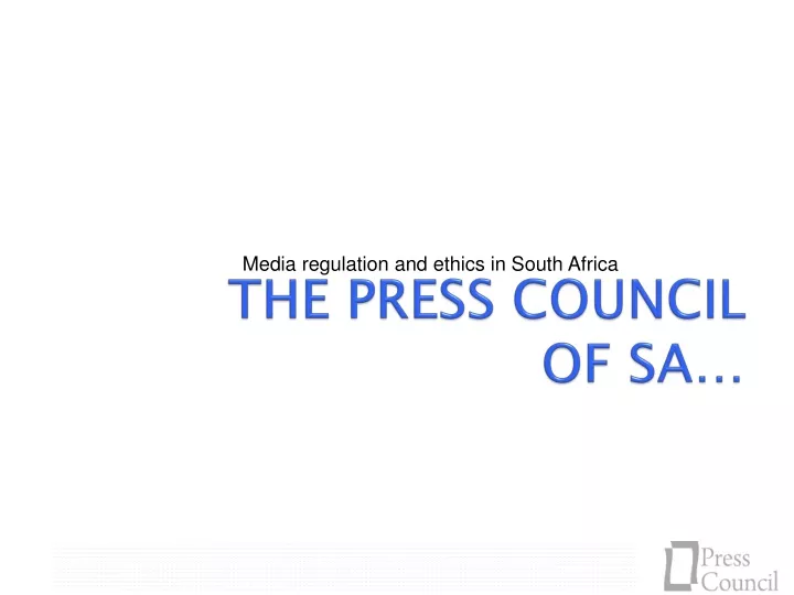the press council of sa
