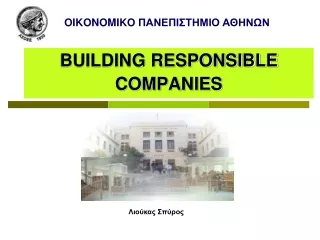 BUILDING RESPONSIBLE COMPANIES