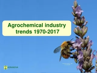 Agrochemical industry  trends 1970-2017