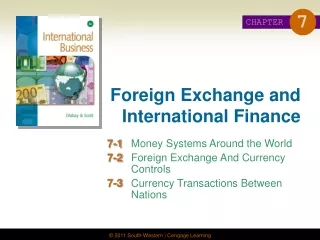 foreign exchange and international finance