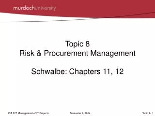 Topic 8  Risk &amp; Procurement Management