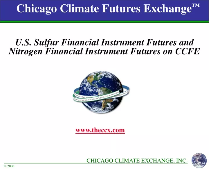 chicago climate futures exchange