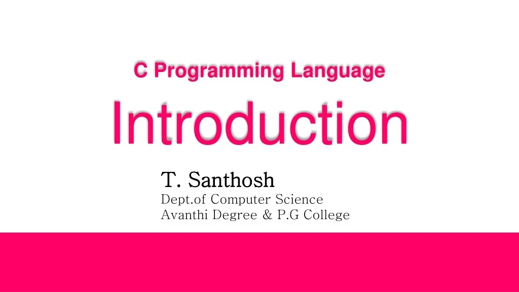 PPT - C Programming Language PowerPoint Presentation, free download ...