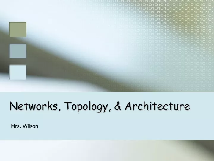 networks topology architecture