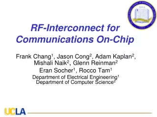 RF-Interconnect for Communications On-Chip