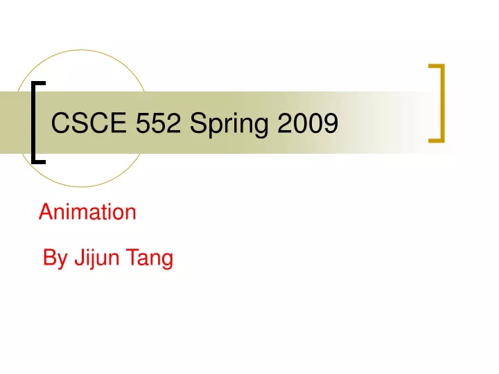 csce 552 spring 2009