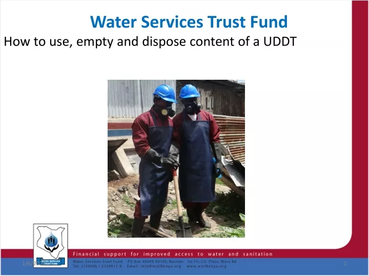 water services trust fund