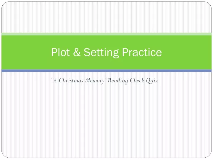 plot setting practice