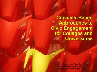 Capacity-Based Approaches to Civic Engagement for Colleges and Universities