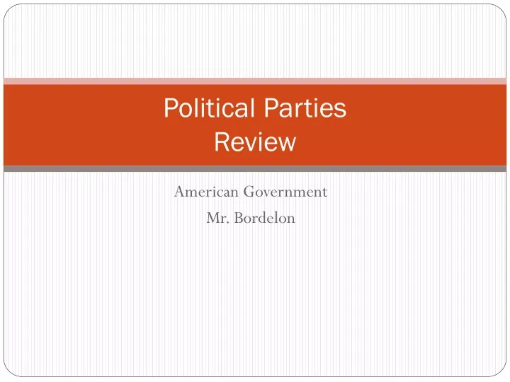 political parties review