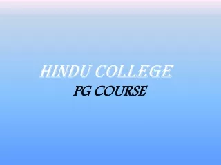 HINDU COLLEGE