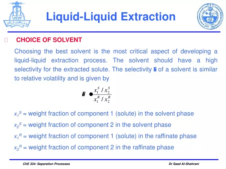liquid liquid extraction
