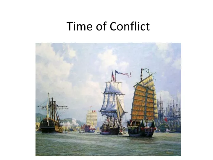 time of conflict