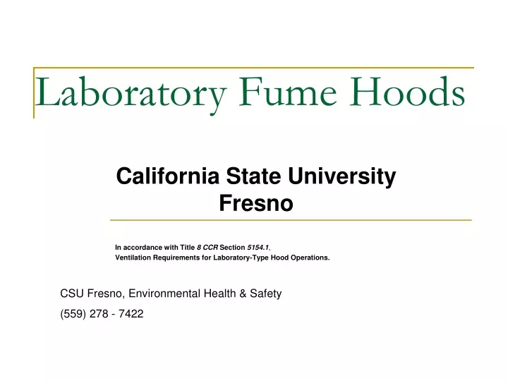 laboratory fume hoods