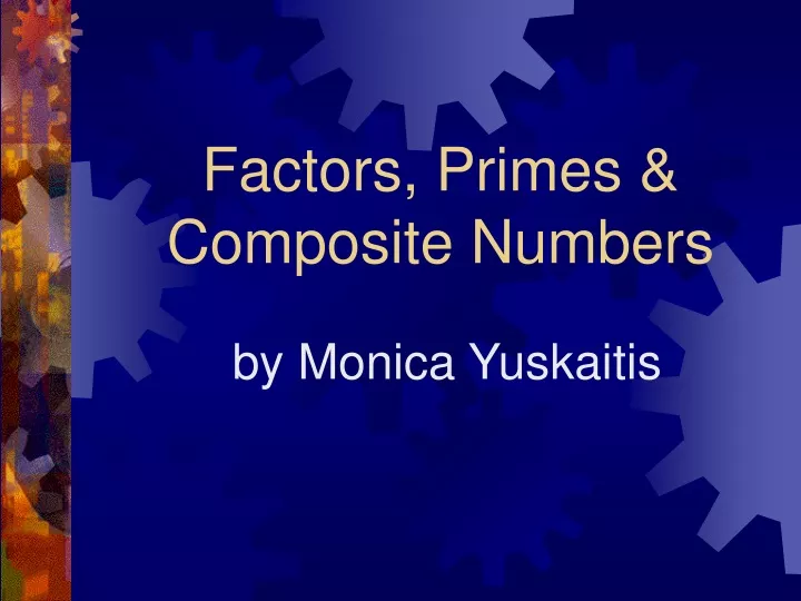 factors primes composite numbers