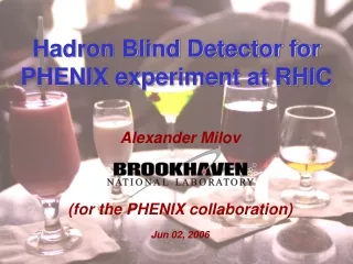 Hadron Blind Detector for PHENIX experiment at RHIC