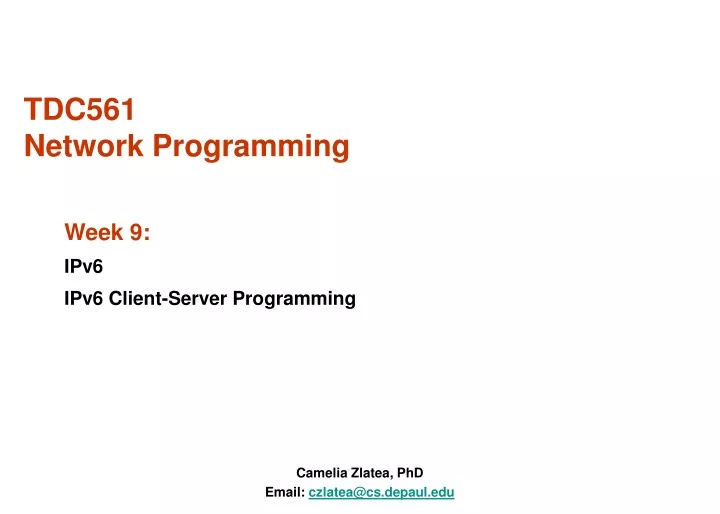 tdc561 network programming