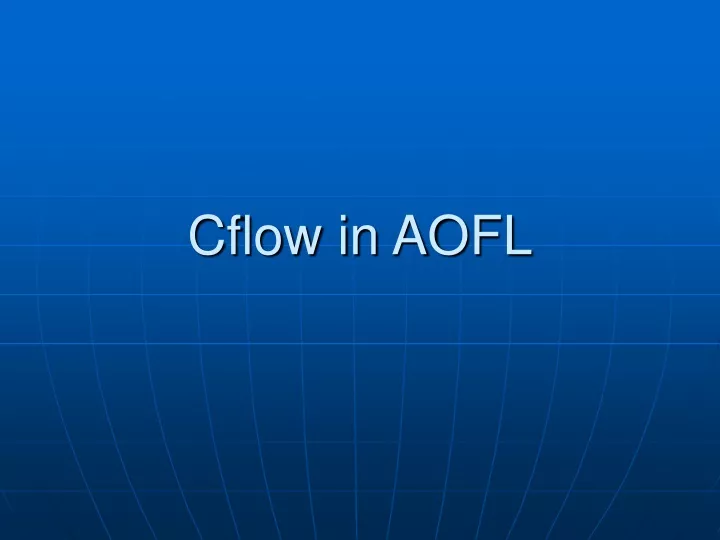 cflow in aofl