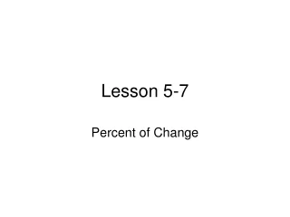 Lesson 5-7