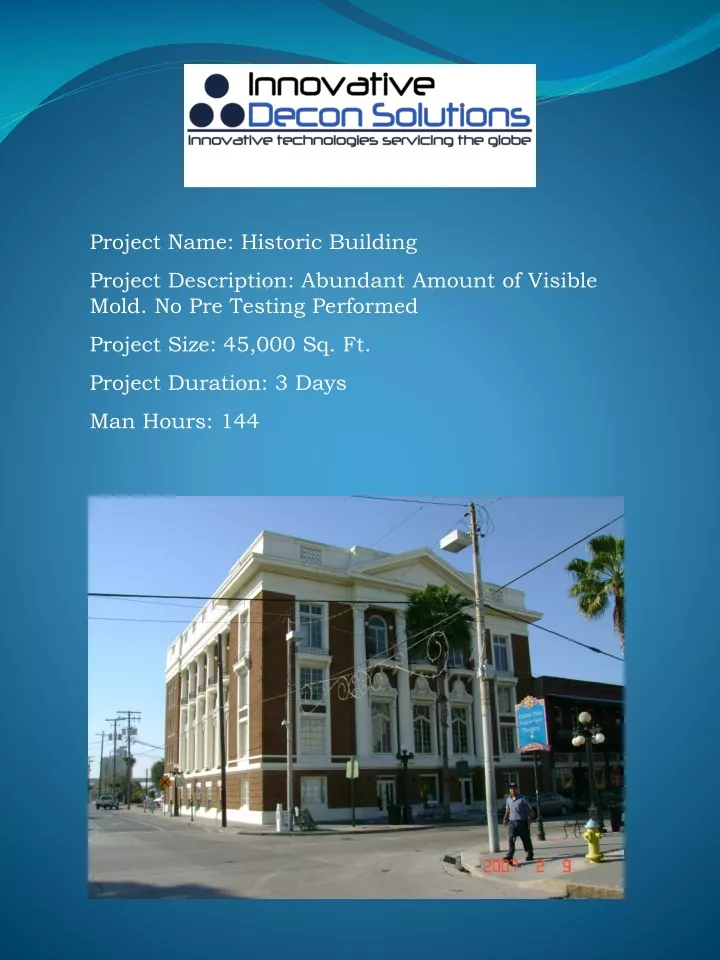 project name historic building project