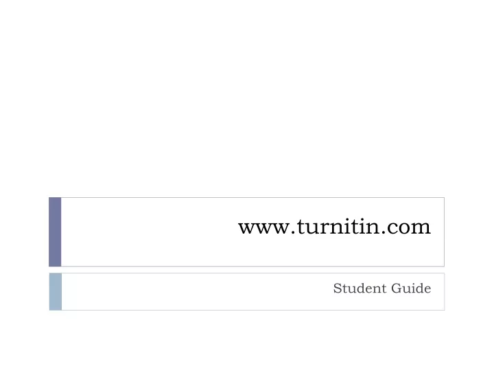 www turnitin com